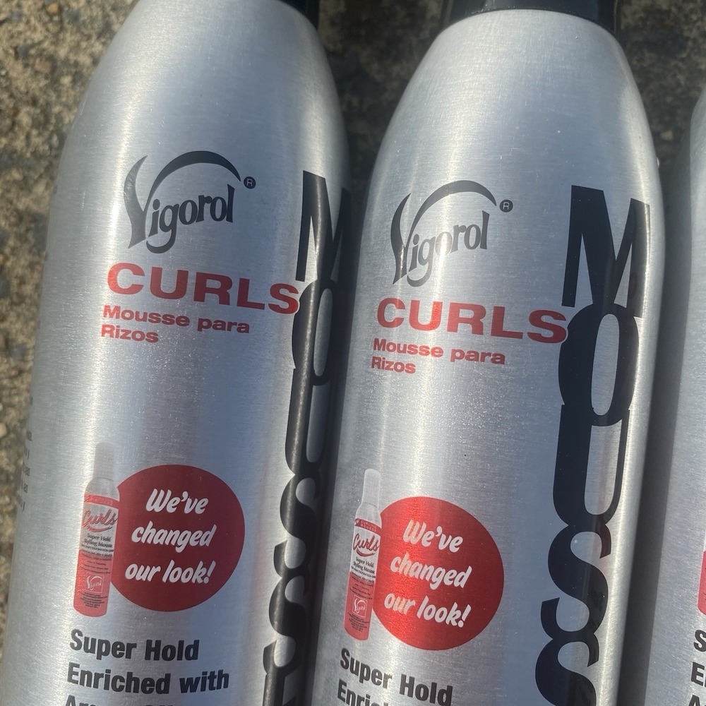 Lot 4 Vigorol Curls  Mousse Super Hold, Moisturizing, Anti-Frizz 12 oz. - Picture 4 of 8